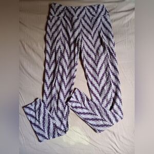 ✨️BOGO SALE ✨️Chevron Patterned Purple and White Women's Pants